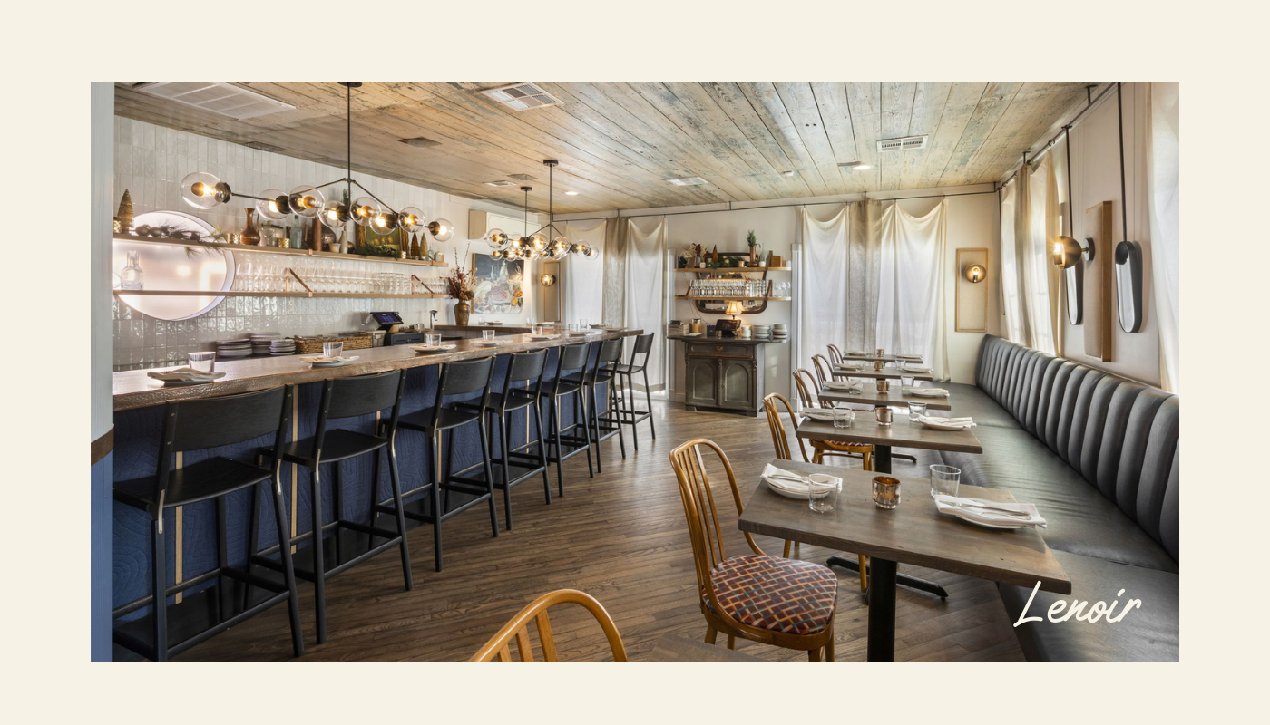 Private dining space at Lenoir in Austin