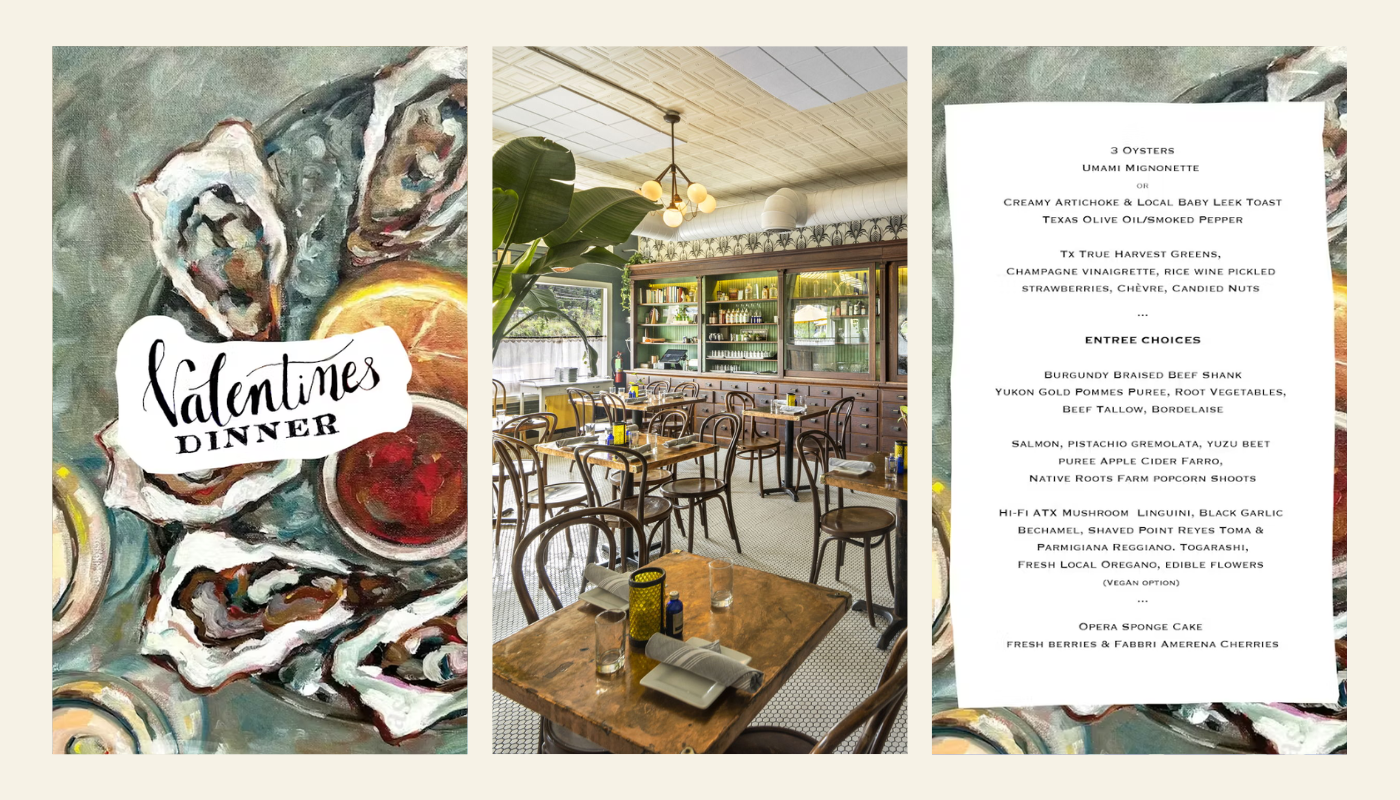 Hillside Farmacy Valentine's Day in Austin